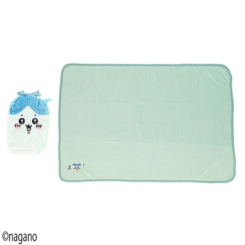 ちいかわ   ふわふわハチワレ[マスコット巾着付きブランケット]